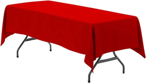 Miniatura 63 de Your Chair Covers - Mantel rectangular de poliéster de 90 x 132 pulgadas, color morado, mantel de boda sin costuras de alta calidad para mesas