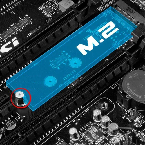 Miniatura 7 de Kit de tornillos de montaje PCIe NVMe M.2 SSD para placas madre Asus Gigabyte ASRock Msi, 30 piezas