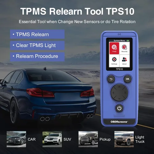 Miniatura 8 de OBDResource TPMS Herramienta de reaprendizaje para sistema de monitoreo de presión de neumáticos automático, activación de sensores, herramienta