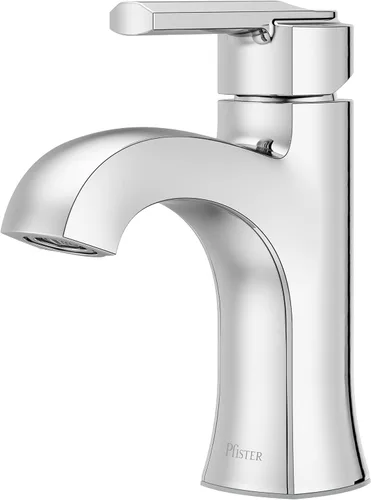 Miniatura 19 de Grifo de lavabo de baño Pfister Vaneri, 8 pulgadas de separación, 2 manijas, 3 orificios, certificado NSF, acabado negro mate, LF049VRIBB