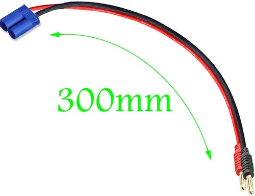 Miniatura 3 de Enchufe de conector EC5, conector EC5 macho a 0.157 in, adaptador de cable de carga de batería con cable de 12 AWG de 11.8 in para juguetes