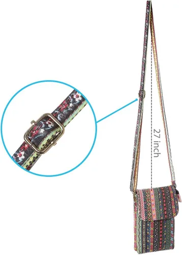 Miniatura 6 de MINICAT - Bolso cruzado para mujer, pequeño, bolsillos espaciosos, para celular, bolsa de mano para mujer