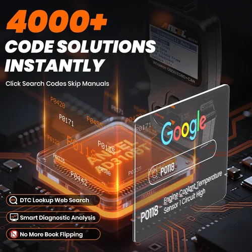 Miniatura 8 de ANCEL AD310BT Escáner OBD2 Bluetooth (Actualizado) - Lector de códigos del motor, escáner automotriz con aplicación premium para iOS y Android