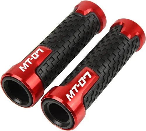 Miniatura 14 de Para Yamaha MT07 MT 07 MT-07 2014-2021 Agarraderas de manillar de motocicleta CNC PVC Manillar Bar Goma Gel Grips 2020 2019 2018 2017 2016