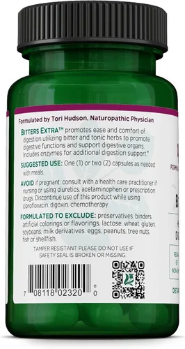 Miniatura 3 de Vitanica Bitters Extra, Apoyo a la Digestión, Vegano/Vegetariano, 30 Cápsulas