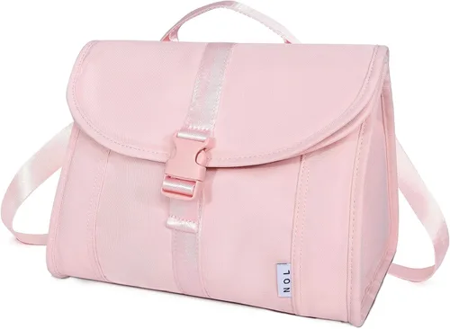Miniatura 11 de NOL Natural Organic Lifestyle Bolsa de almuerzo aislada para mujeres/hombres, caja enfriadora de almuerzo reutilizable de nailon a prueba de fugas