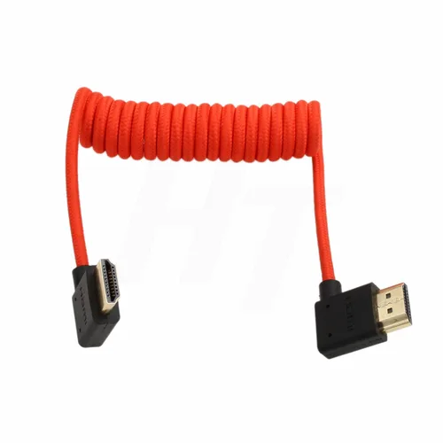 Miniatura 4 de Cable HDMI 2.1 HDMI 4K 120fps 8K 60fps para ATOMOS Ninja V Sony A7siii Canon C300 C500 Ronin RS2 Monitor Cámara Ángulo Derecho Izquierdo Tipo A
