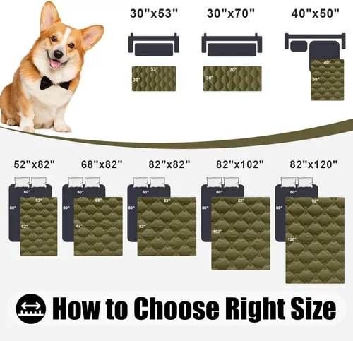 Miniatura 6 de Smiry Funda Impermeable para Cama de Perro, Manta Suave Reversible para Mascotas, Lavable a Prueba de Fugas para Gatos y Perros, Funda para Sofá