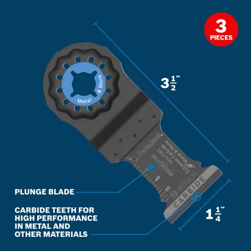 Miniatura 3 de Bosch OSL034C Starlock cuchilla para sierra de inmersión de carburo.