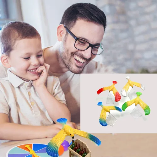 Miniatura 5 de Balancing Eagle Bird Gravity Bird with Pyramid Combinación Set Ciencias Físicas Adultos Oficina Novedad Juguete para Niños Descompresión Regalo