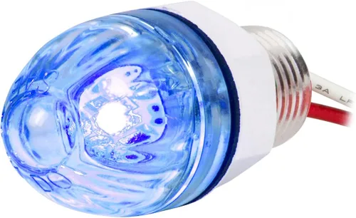 Miniatura 6 de GG Grand General 75390 Mini empuje/tornillo sandía ámbar/ámbar luz LED con tuerca 1 pulgada