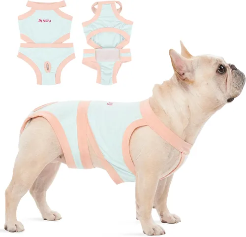 PUMYPOREITY Frenchie Pañales – A medida para espalda corta y cintura gruesa, solución reutilizable lavable para marcar, accidentes, viajes y uso Azul