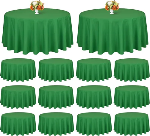 Miniatura 133 de Showgeous Paquete de 4 manteles rectangulares de poliéster de 60 x 102 pulgadas, resistentes a las arrugas, lavables, para bodas, mesas de comedor