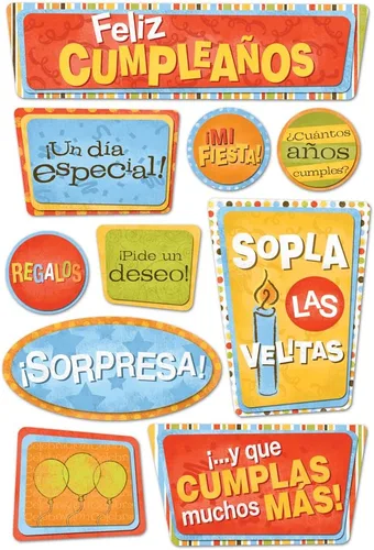 Miniatura 5 de Karen Foster Design Hoja de pegatinas para álbumes de recortes sin ácido y lignina, familia española