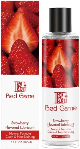 Lubricante personal con sabor a fresa a base de agua para parejas, lubricantes equilibrados de pH para privacidad y juguetes, aceites de masaje para