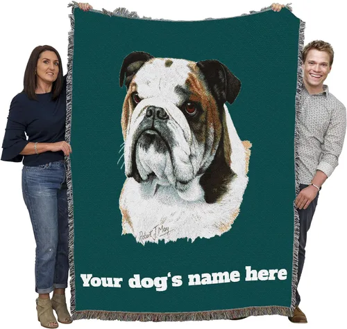 Miniatura 23 de Pure Country Weavers Manta con texto en inglés "I Said I was Sorry Bulldog por Bob Christie", regalo para los amantes de los perros, manta de tapiz