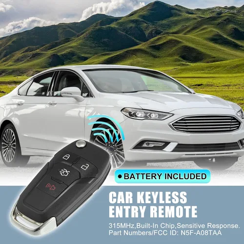 Miniatura 2 de X AUTOHAUX 315MHz N5F-A08TAA reemplazo inteligente de proximidad sin llave llave llave remoto llavero para Ford Fusion 2013 2014 2015 2016 4 botones