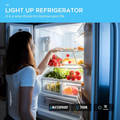 Miniatura 5 de Repuesto de luz LED para refrigerador W10515058 W10515057 compatible con Whirlpool Kenmore Maytag, cubierta de plástico no incluida, 4