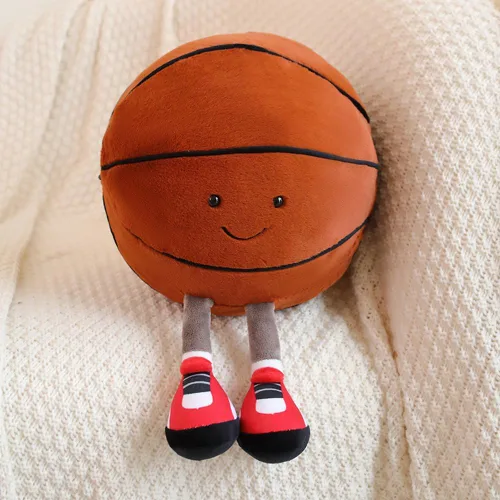Miniatura 3 de Juguetes de peluche de fútbol americano de 13.7 pulgadas, juguete de pelotas deportivas rellenas de rugby, con pies, muñeca de fútbol creativa