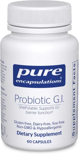 Pure Encapsulations Probiotic G.I. - Probiótico estable en estante para la salud intestinal y apoyo gastrointestinal - con Lactobacillus y