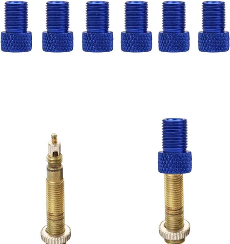 Miniatura 8 de Presta to Schrader - Adaptador de válvula para bicicleta, neumático de válvula Presta inflado con compresor de aire o bomba de bicicleta regular, 6