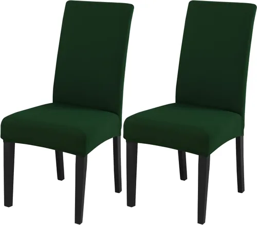 Miniatura 103 de JQinHome Juego de 8 fundas para sillas de comedor, fundas de alta elasticidad extraíbles y lavables, fundas protectoras de asiento para silla