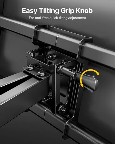 Miniatura 5 de monTEK - Soporte de pared para TV de alta resistencia para televisores de 37 a 90 pulgadas de hasta 75 kg, probado para 4 veces la carga, brazos