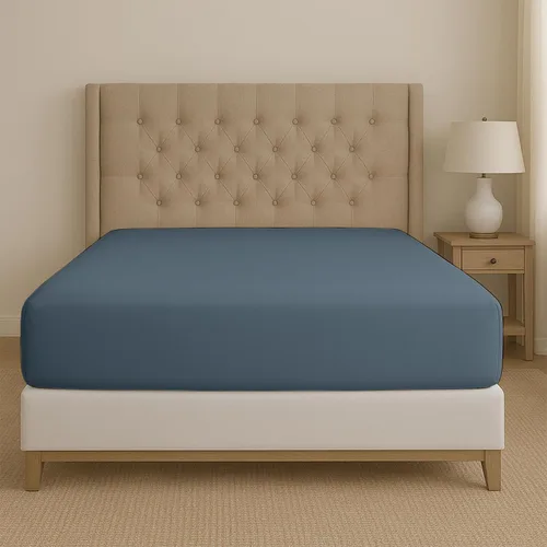 Miniatura 10 de SLEEP-NEST Sábana bajera ajustable tamaño individual, 600 hilos, 100% algodón egipcio de fibra larga, elástico en todo el contorno para colchones