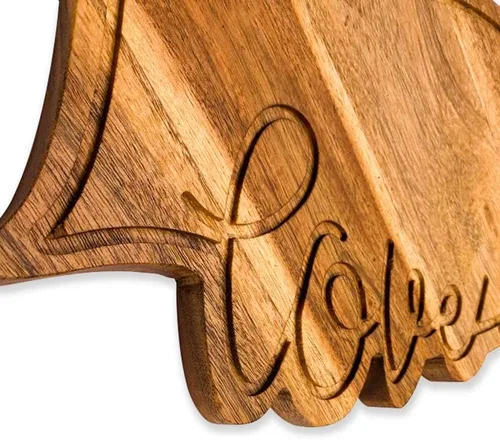Miniatura 4 de Affinity Decor Tabla de madera de acacia para el día de San Valentín, para cortar queso, charcutería, plato de queso para servir plato de queso