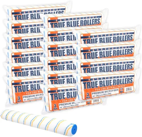 Miniatura 12 de Fundas para rodillos de pintura profesionales True Blue de 18 pulgadas, 18 pulgadas, mejores para todos los tipos de superficies de pintura, paquete
