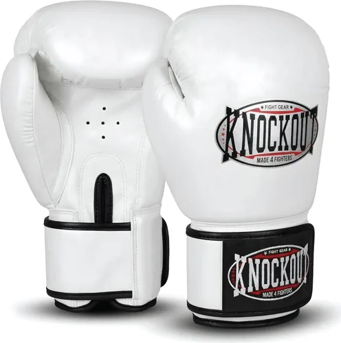 Miniatura 8 de Guantes de Boxeo de Gel Knockout para Hombres y Mujeres - Entrenamiento Profesional de Sparring, Cuero Maya Hide Muay Thai MMA Kickboxing, Guantes