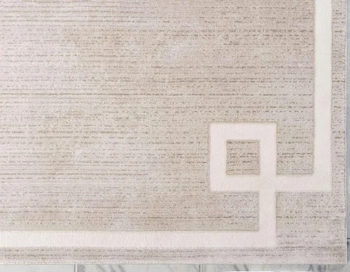 Miniatura 8 de Unique Loom Colección Uptown de Jill Zarin - Alfombra moderna con textura de estilo griego, color beige (1.25 x 1.85 m)