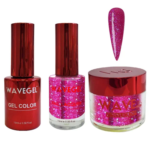 Miniatura 16 de WAVEGEL - Juego de gel de remojo, laca de uñas y polvo acrílico y polvo de inmersión a juego - Colección Queen - #015 Noble Men