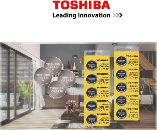 Miniatura 2 de Toshiba Batería CR2430 3V Litio Moneda Celda (4 Baterías)