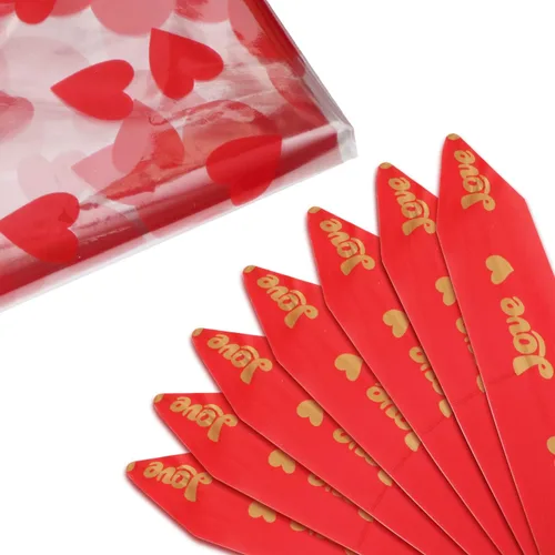 Miniatura 3 de Kolewo4ever Paquete de 20 Bolsas de Canasta de San Valentín Conjunto de Lazos de Tirar 30 X 44 pulgadas 10 Paquete de Bolsas de Embalaje Envoltura