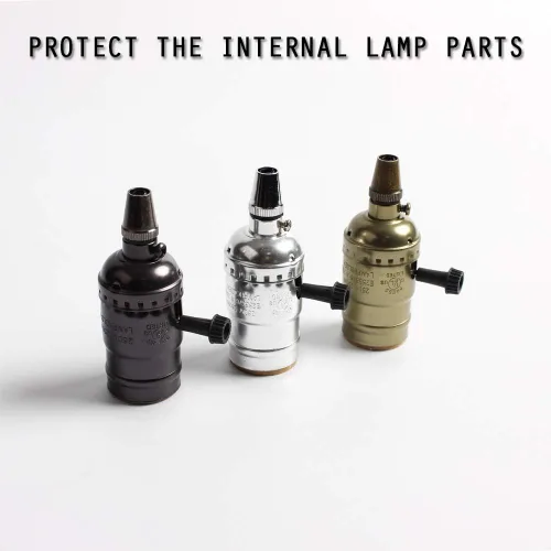 Miniatura 7 de 20 unidades de cable de metal retro, conector de iluminación colgante, cable roscado de aluminio para iluminación hecha a mano, lámparas, colgantes