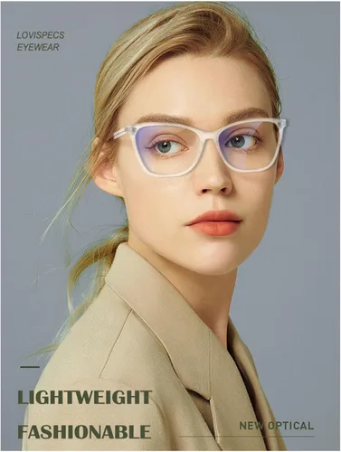 Miniatura 7 de Gafas de distancia de ojo de gato para mujer, anteojos de conducción cerca de la vista, vidrio transparente para miopía