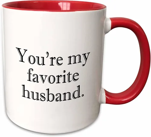 Miniatura 7 de 3dRose Youre my favorite husband. 11oz Two-Tone Black Mug