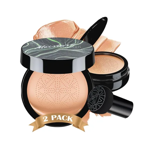 Miniatura 17 de Mushroom Head Air Cushion CC Cream - Base de maquillaje facial BB Cream para piel madura, corrector hidratante que ilumina larga duración, tono