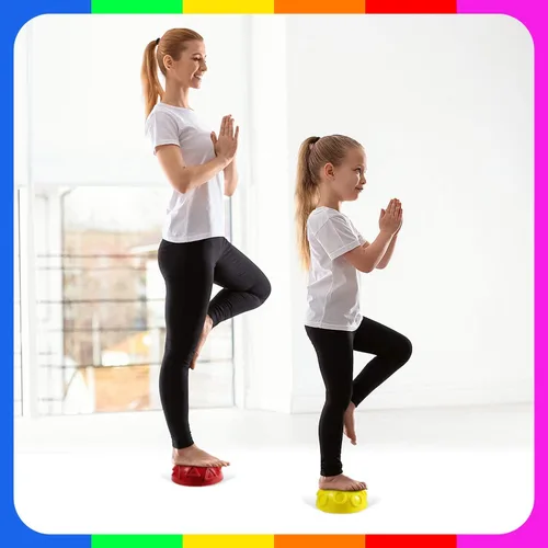Miniatura 5 de Yes4All Hedgehog Balance Pods for Exercise, Core Body Balancing, Balance Pods for Youth & Adults with Hand Pump - Set of 5