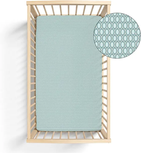 Miniatura 2 de KicKee - Sábana bajera ajustable para cuna de bebé, hecha de viscosa de bambú para ropa de cama de bebé ultrasuave