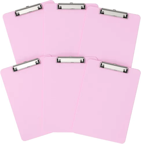 Miniatura 36 de Portapapeles de plástico, tablero de clip negro A4 de 8.5 x 11 pulgadas para aula, estudiantes, niños, mujeres, tamaño 9 x 12.5 pulgadas con clip