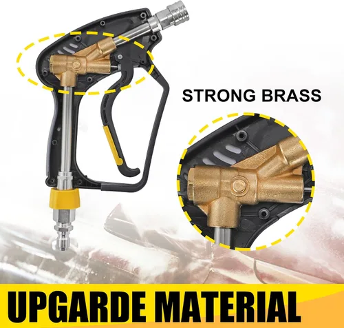 Miniatura 6 de Tool Daily Cañón de espuma con pistola de lavado a presión de 5000 PSI, pistola de lavado eléctrico con conector rápido giratorio de 3/8 pulgadas