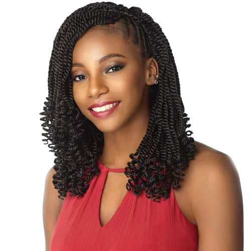 Miniatura 9 de LULUTRESS Sensationnel - Trenzas de ganchillo de pelo sintético Lulutress 3X Kinky Twist de 12 pulgadas (paquete de 3, SM1B30)