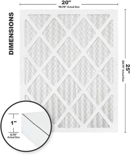 Miniatura 3 de Accumulair Filtro de aire dorado de 20 x 25 x 1 - (19.75 x 24.75) MERV 8 Filtros de aire/horno (paquete de 4)