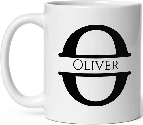 Miniatura 10 de Taza de café personalizada con monograma, letra inicial A personalizada para mujeres, hombres, niñas, niños, papás, mamás amigos, taza de café
