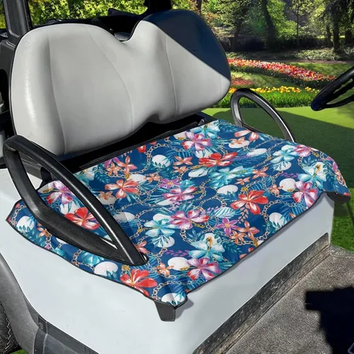 Miniatura 14 de Suobstales Fundas de Asiento para Carrito de Golf/Toalla de Asiento, Almohadillas de Asiento Transpirables para Carrito de Golf, Manta para Club