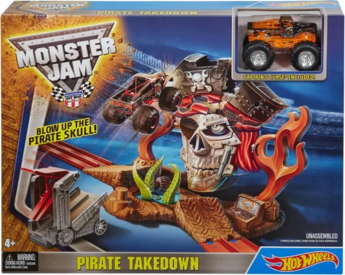 Miniatura 7 de Hot Wheels Splash Rides, Monster Jam Pirate Takedown - Juego de juego