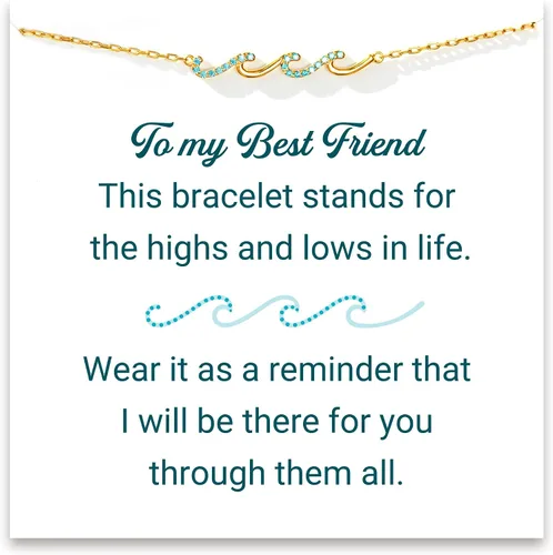 STORYJEWELLERY Regalo para amigas, pulsera de mejor amiga, pulsera de amistad para mujeres, regalos para amigas, mujeres, regalos cristianos para