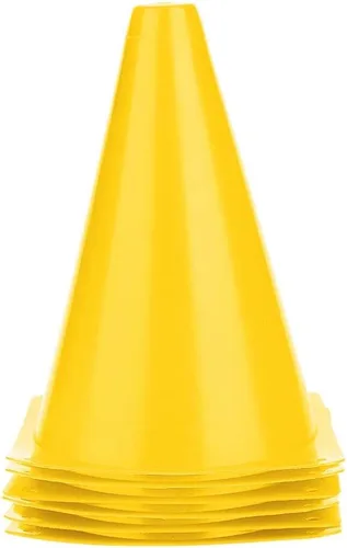 Miniatura 10 de flexman FLEXMAN6 Conos de tráfico de entrenamiento de 7 pulgadas, conos de marcador de campo portátiles, cono de entrenamiento de fútbol, barreras